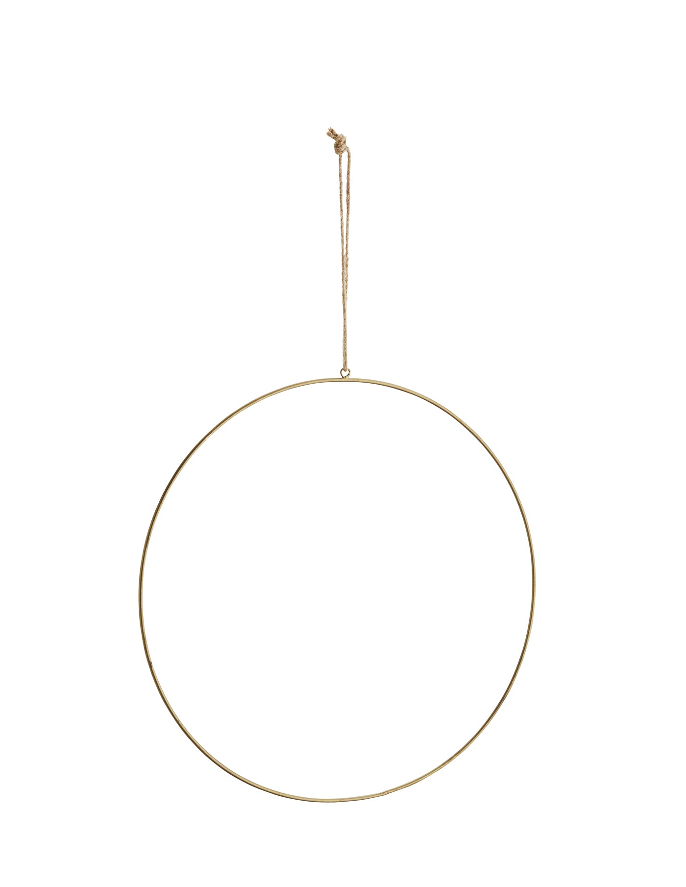 Antique Brass 40 cm Wire Ring, Madam Stoltz