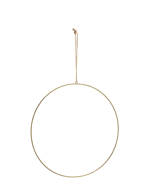 Antique Brass 40 cm Wire Ring, Madam Stoltz