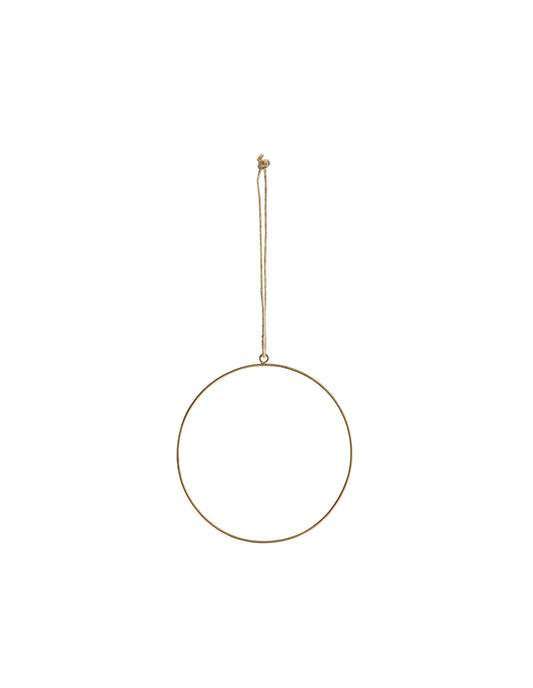 Antique Brass 20 cm Wire Ring, Madam Stoltz