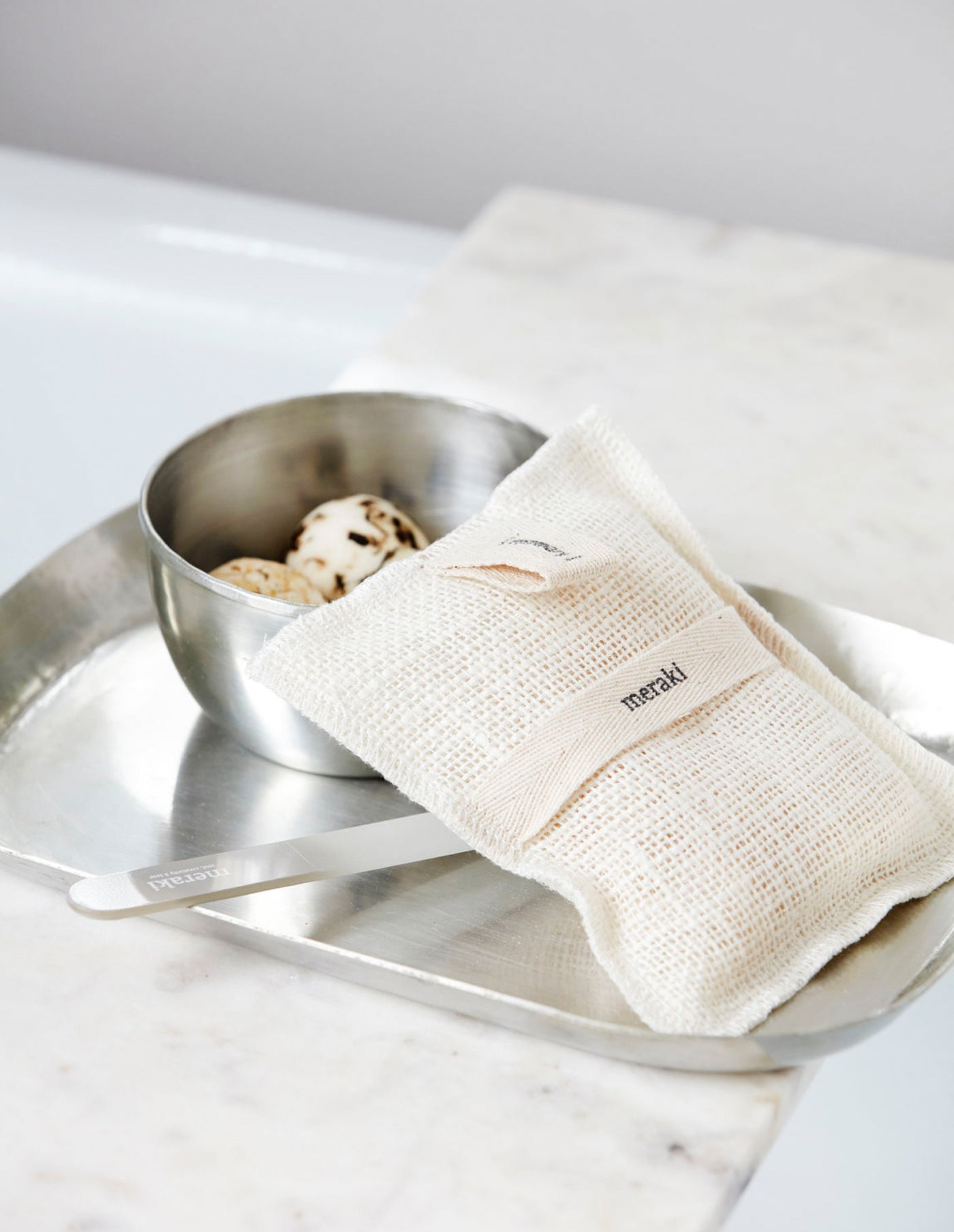 Rosemary Exfoliating Bath Mitt, Meraki