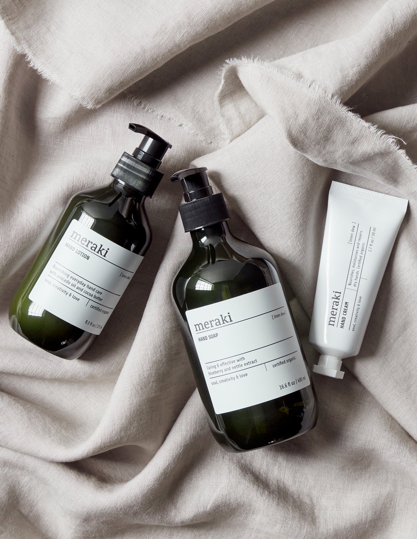 Linen Dew Organic Hand Soap, Meraki