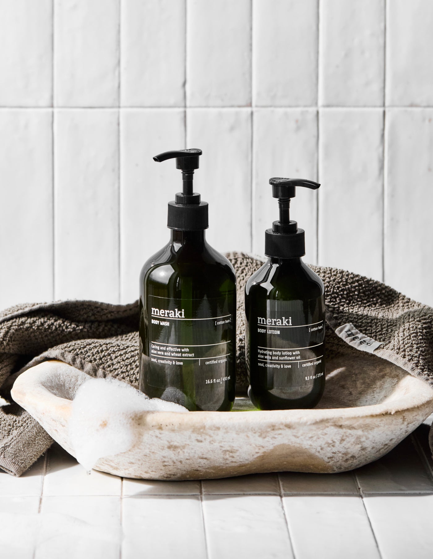 Cotton Haze Organic Body Wash, Meraki