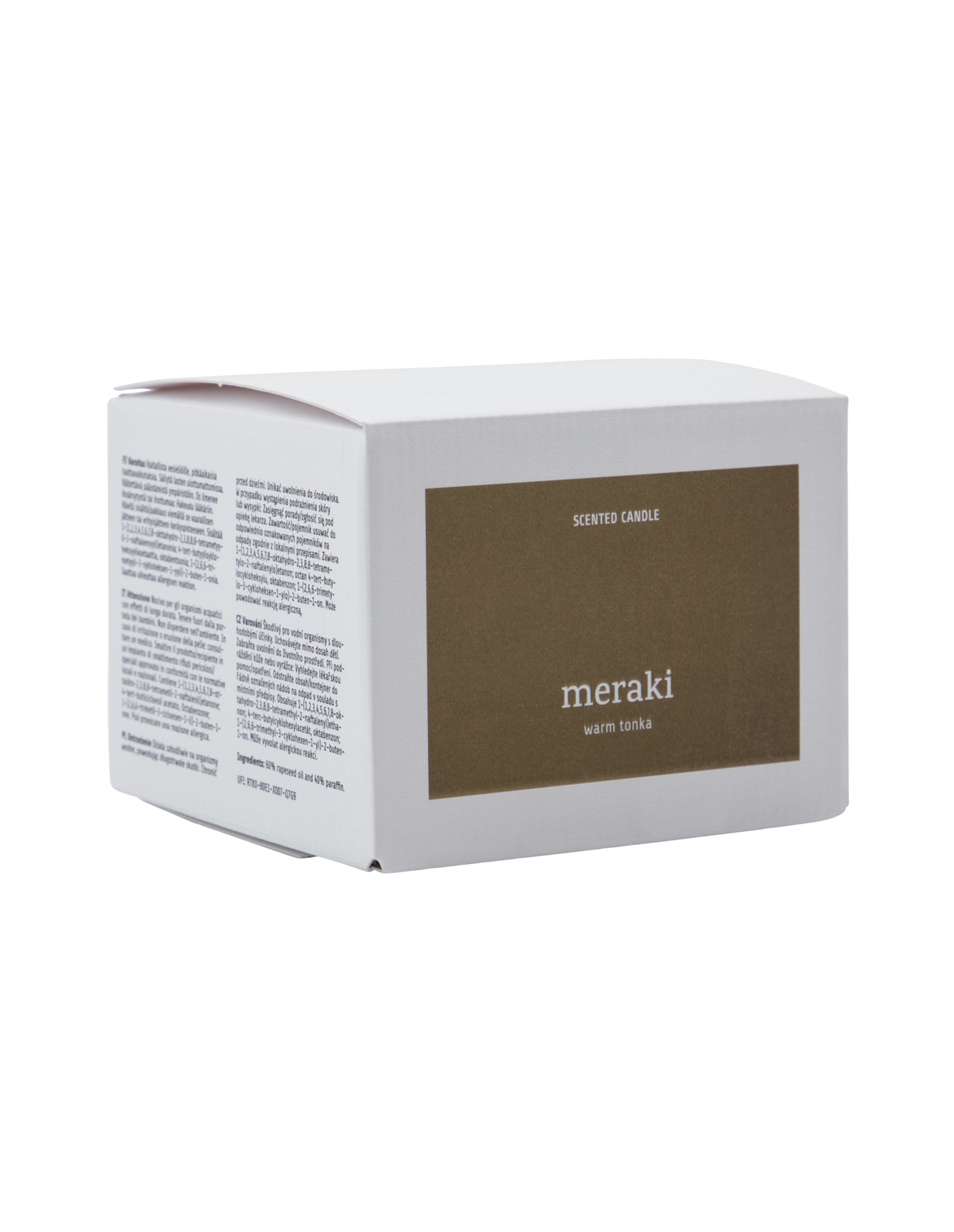 Warm Tonka 3 Wick Large Candle, Meraki