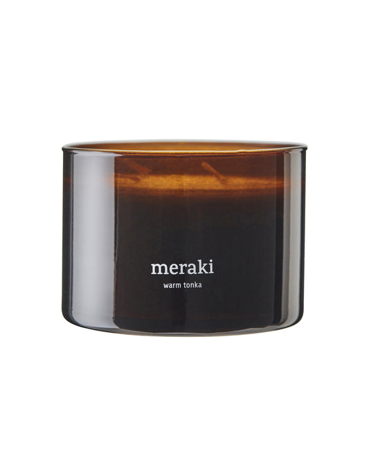 Warm Tonka 3 Wick Large Candle, Meraki
