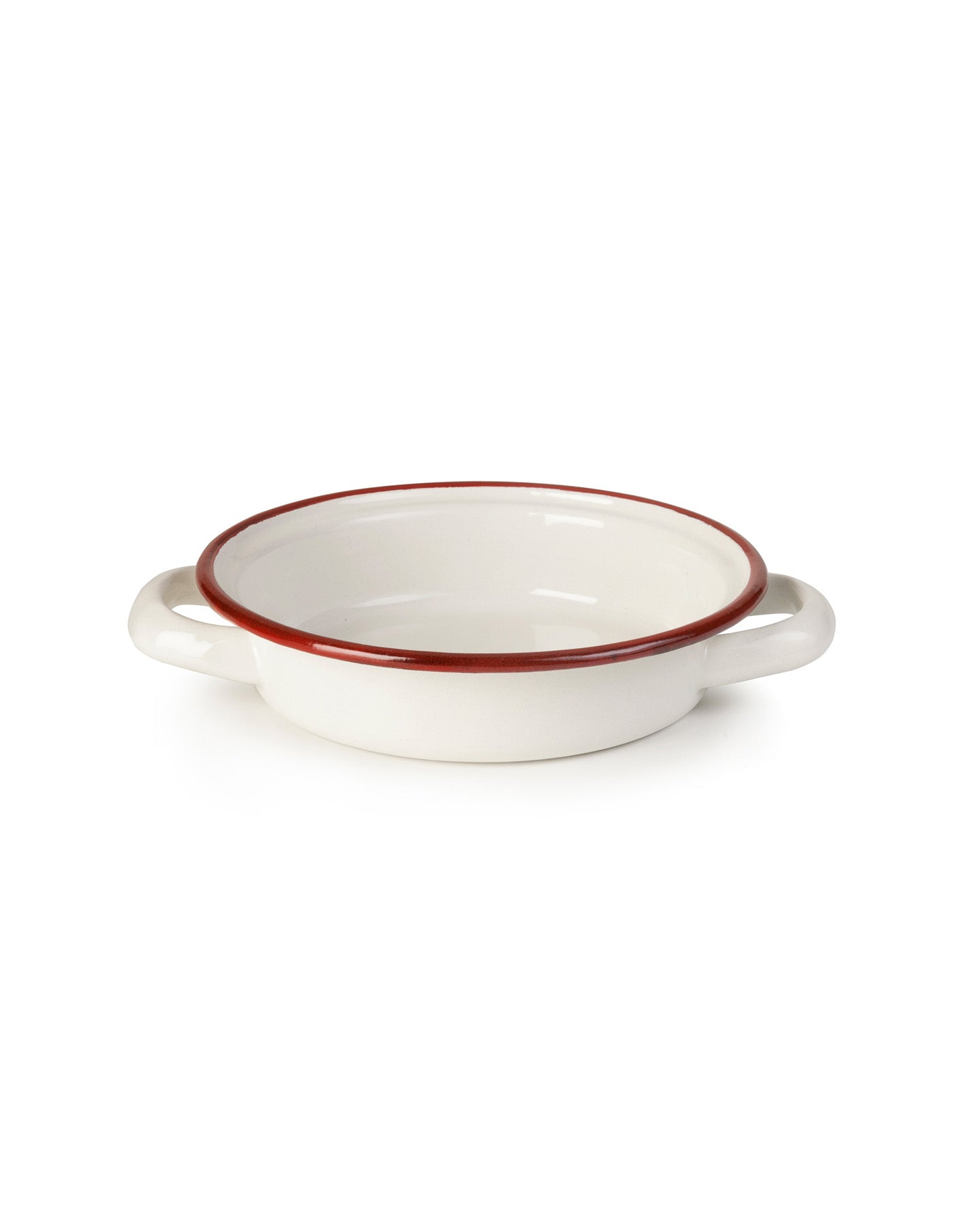 Bordeaux Red Enamel Egg Plate