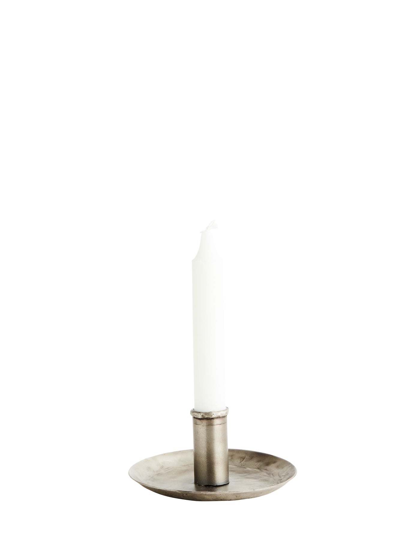 Antique Steel Hand Forged Candle Holder, Madam Stoltz