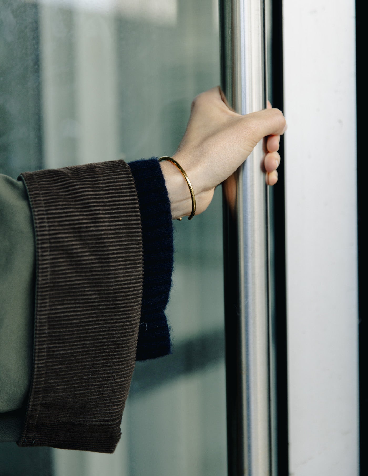 Minimal Gold Cuff Bangle, Tarnish-Free Gold Plating