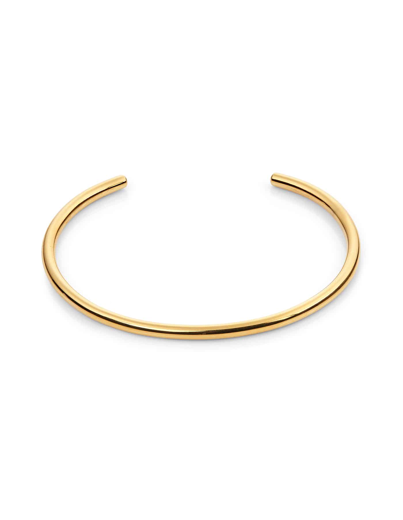 Minimal Gold Bangle, Tarnish-Free Gold Plating