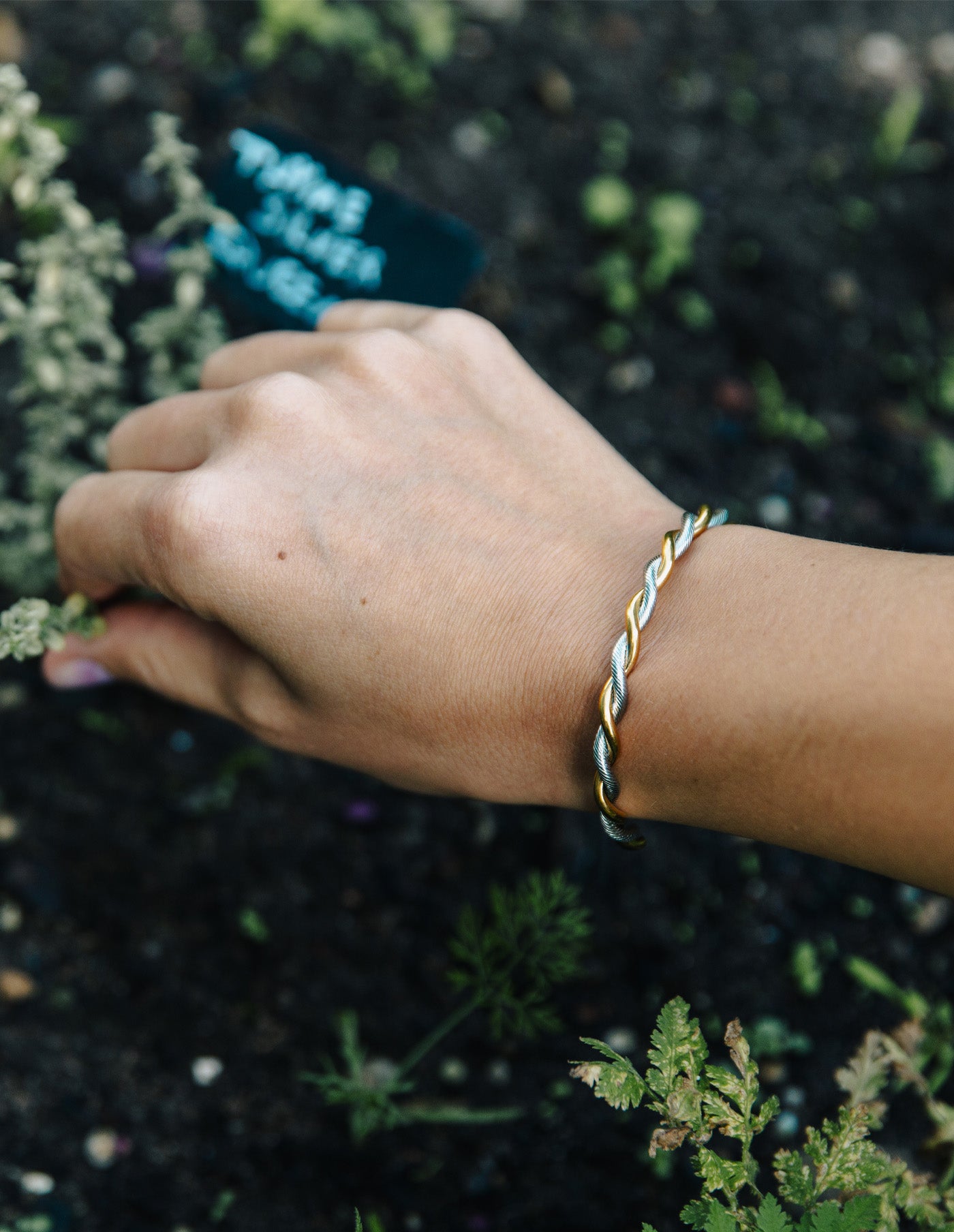 Silver Twist Cuff Bangle, Tarnish-Free Silver Plating