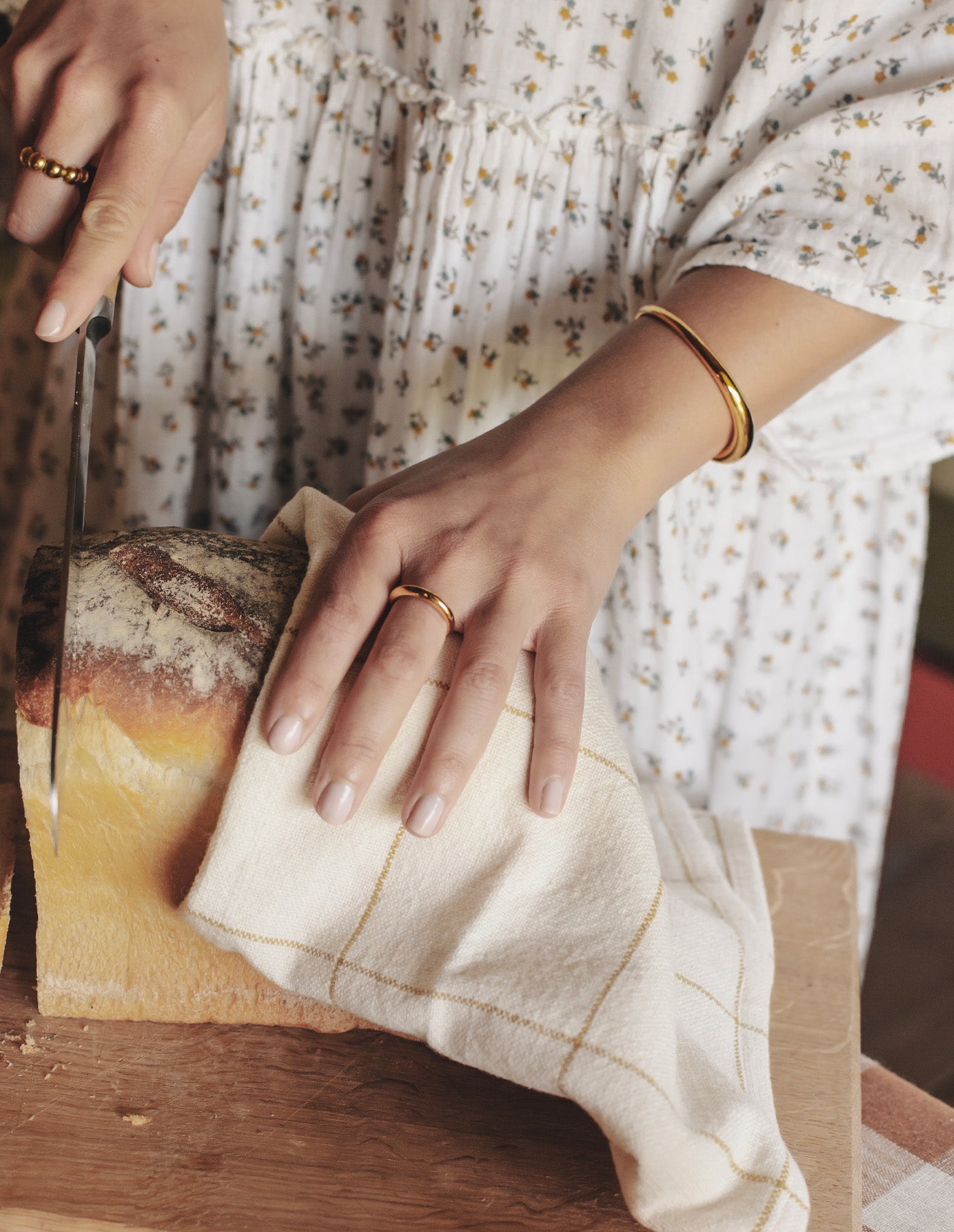 Gold Bold Fluid Bangle, Tarnish-Free Gold Plating