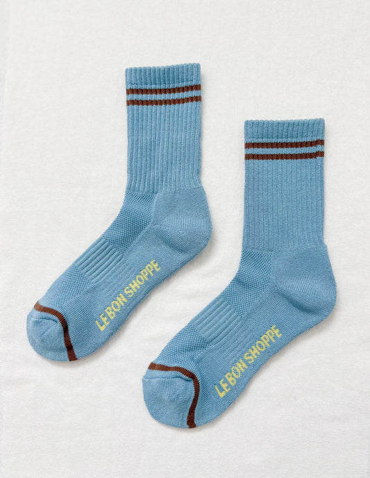 Powder Blue Boyfriend Socks, Le Bon Shoppe