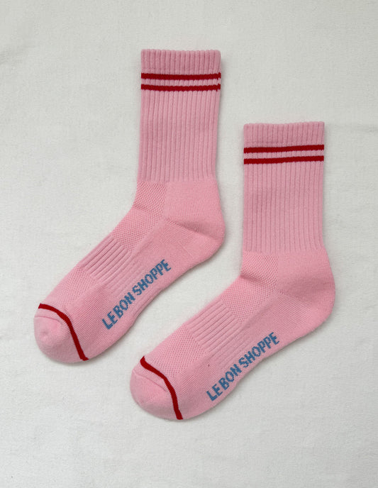 Amour Pink Boyfriend Socks, Le Bon Shoppe