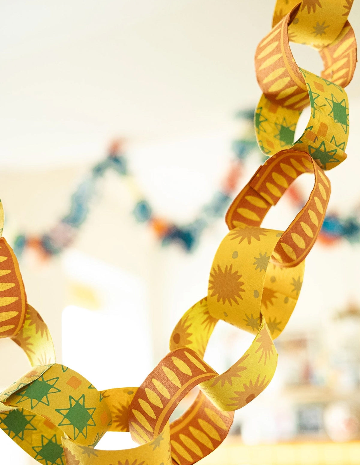 Yellow and Green Paper Chain Kit, East End Press