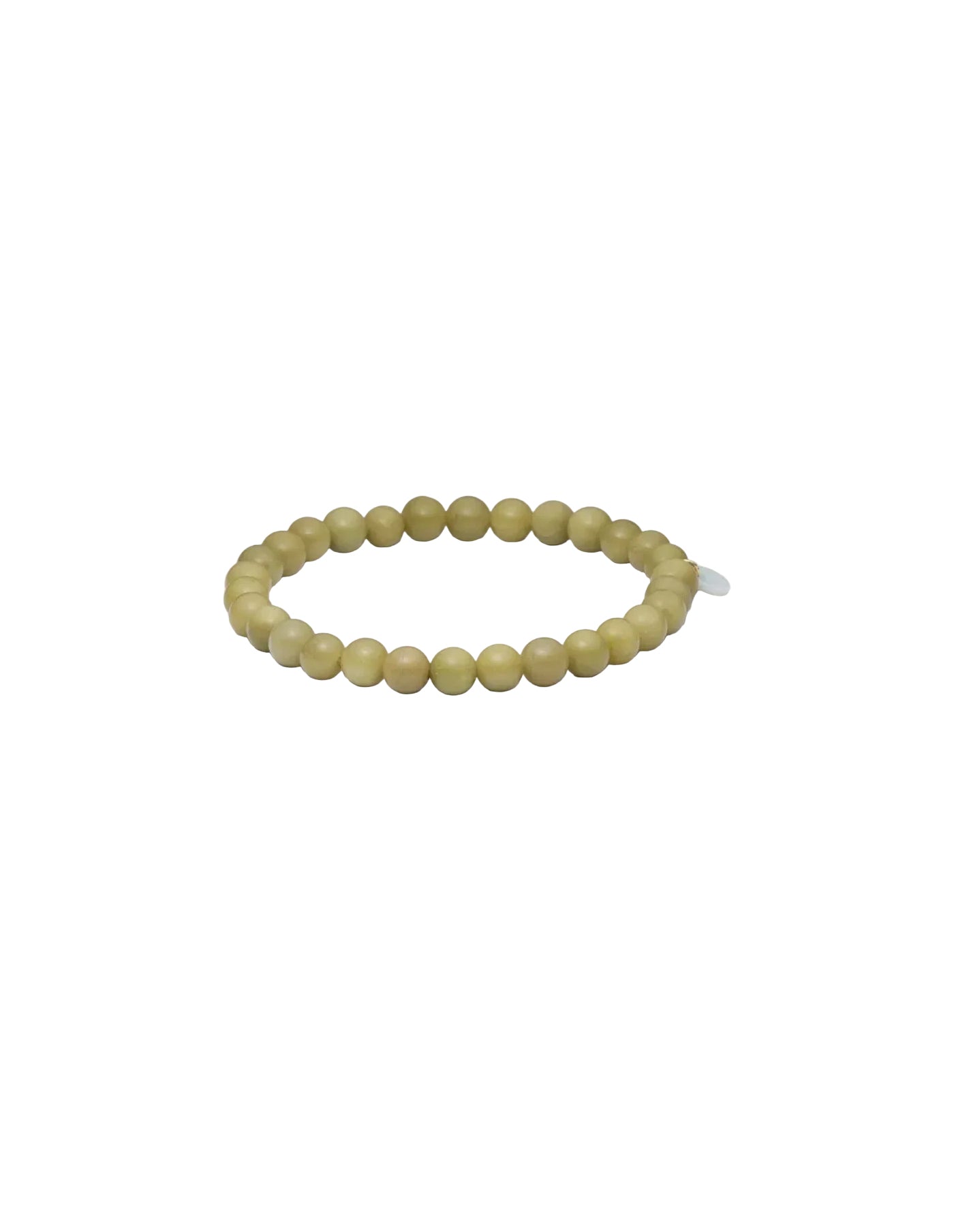 Essential Green Alashan Agate Stretch Bracelet, Soi
