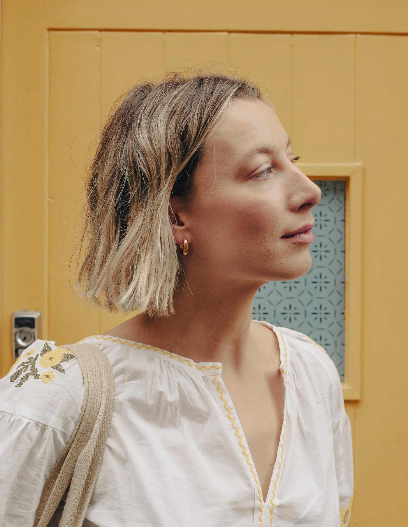 Gold Medium Leverback Bold Hoop Earrings, Tarnish-Free Gold Plating