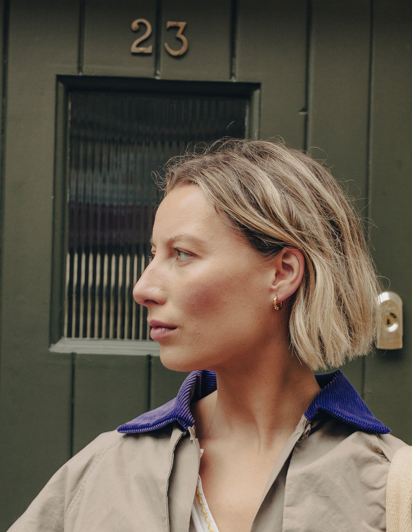 Gold Mini Twist Huggie Hoop Earrings, Tarnish-Free Gold Plating