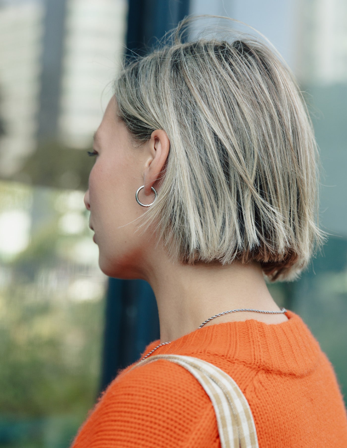 Silver Hoop Earrings 1.5cm, Tarnish-Free Silver Plating