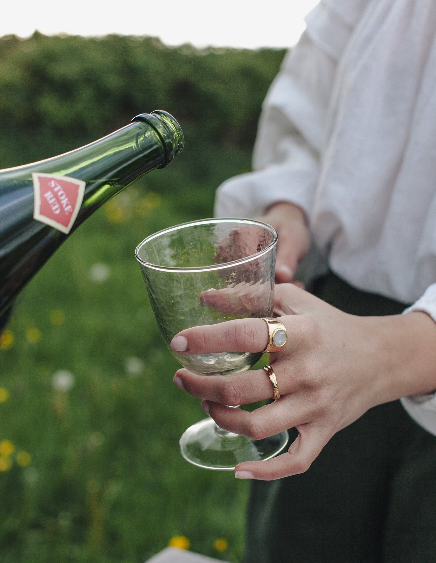 Hammered Wine Glass, Madam Stoltz