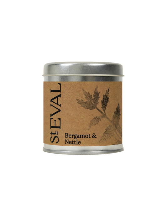 Bergamot and Nettle Scented Tin Candle, St Eval