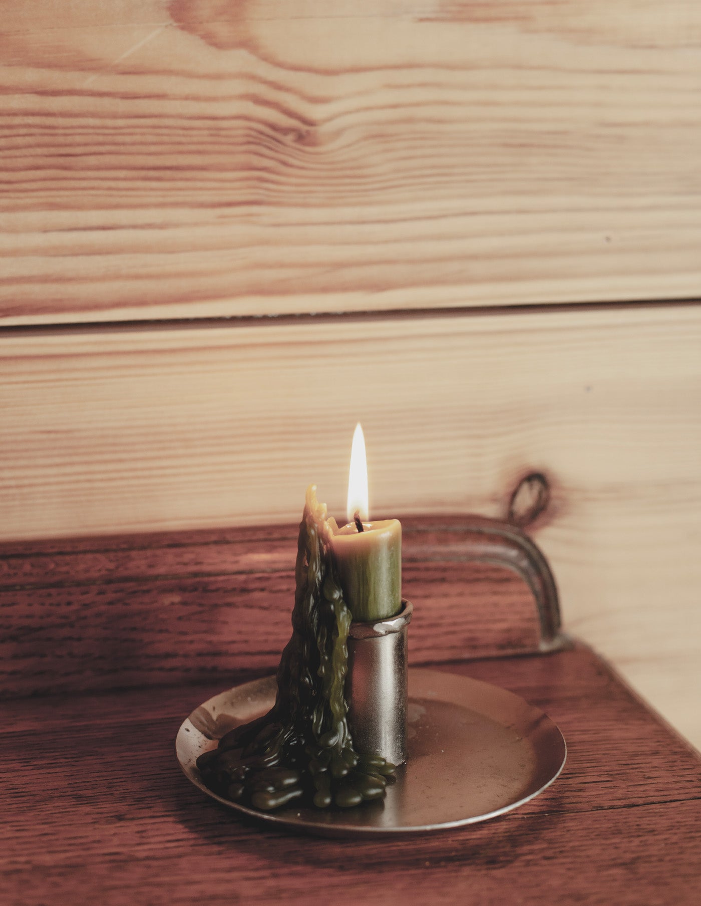 Olive Green Dinner Candle Set, St Eval