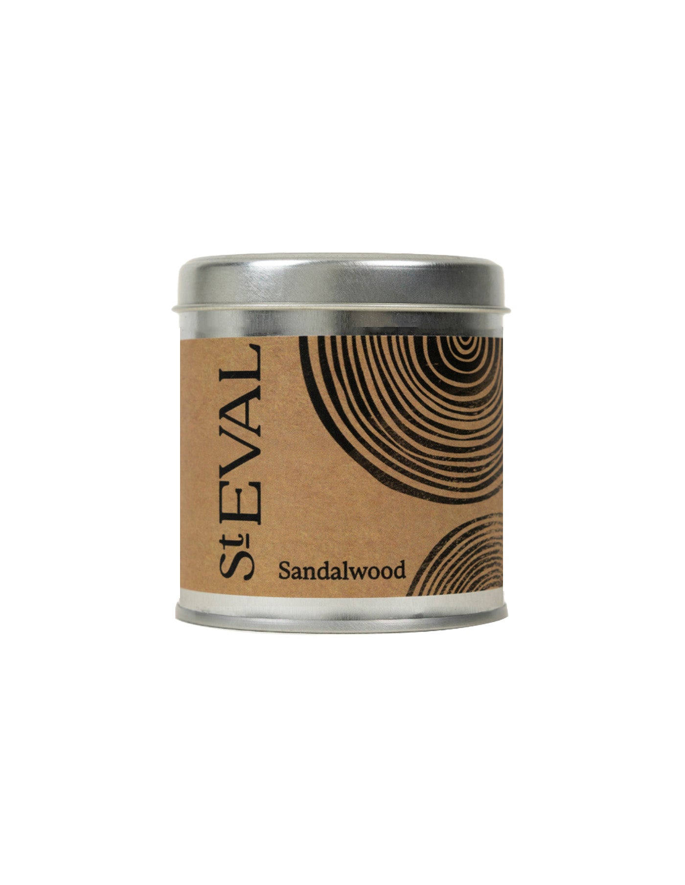Sandalwood Scented Tin Candle, St Eval