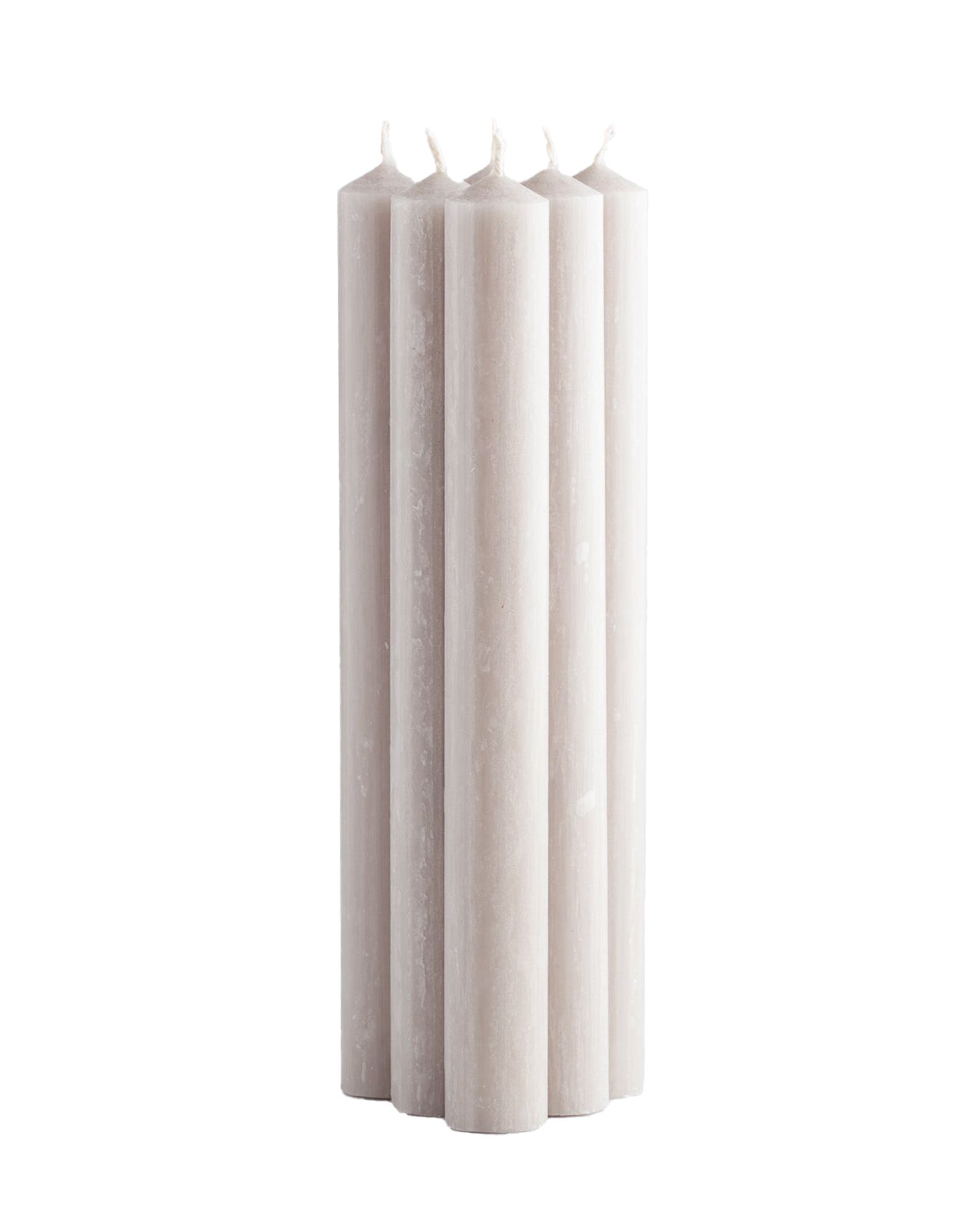 Mushroom Grey Dinner Candle Set, St Eval