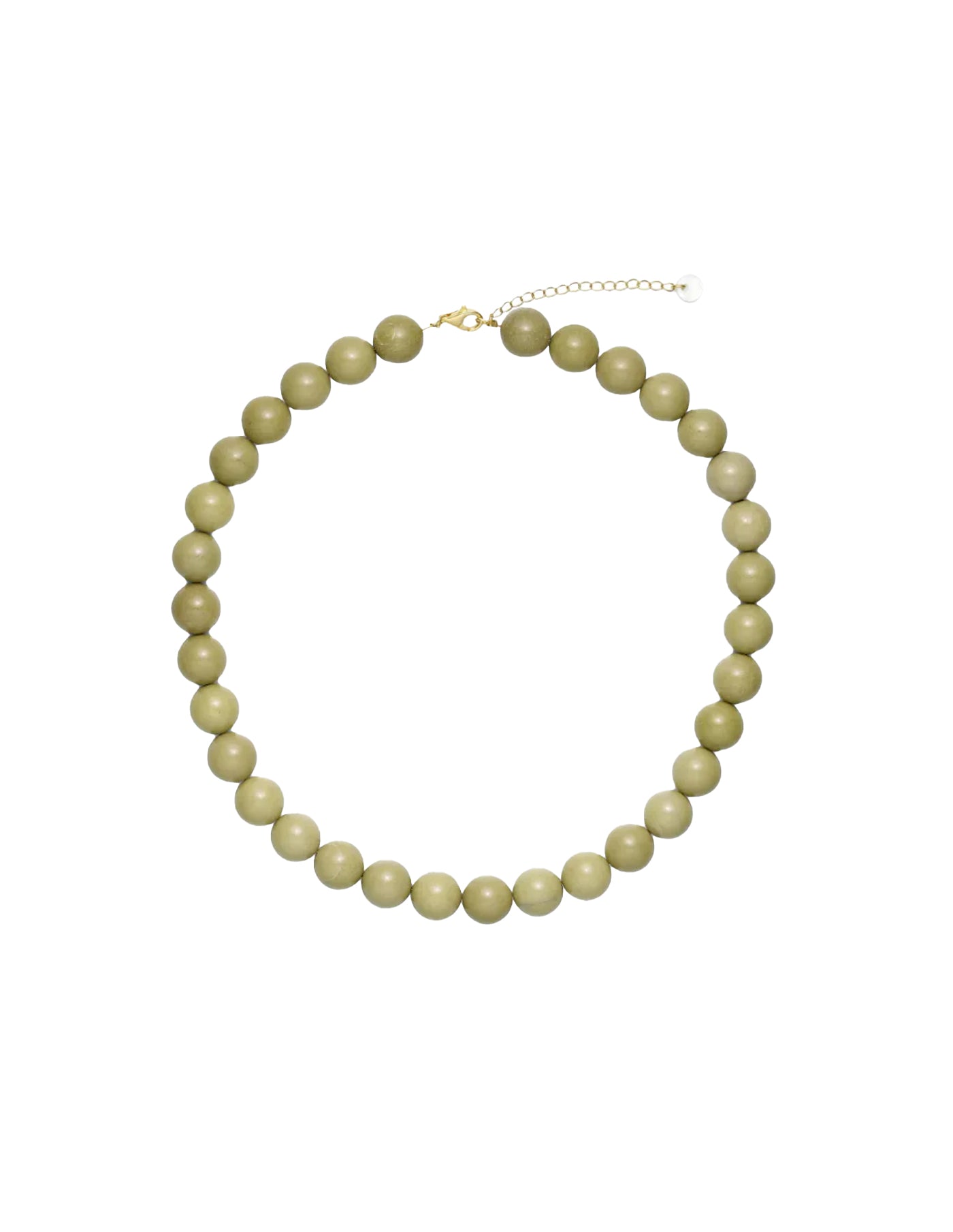 Faro Green Alashan Agate Necklace, Soi