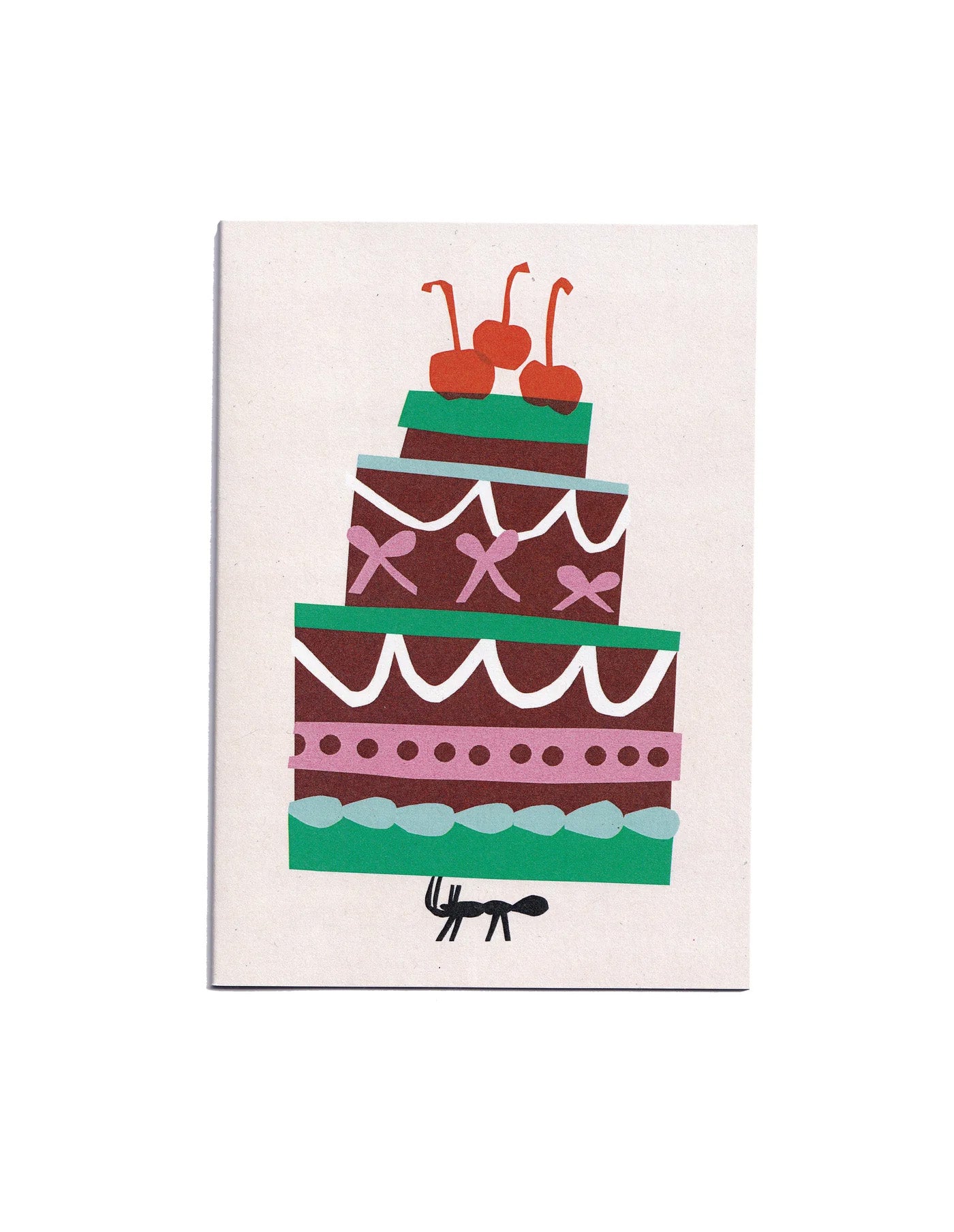 Ant Birthday Cake Greetings Card, Cait McEniff