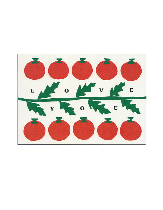 Love You Tomatoes Greetings Card, Cait McEniff