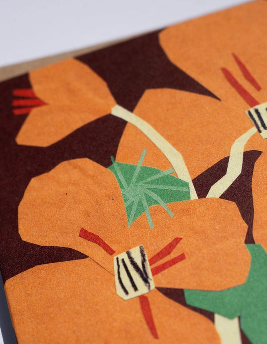 Nasturtiums Greeting Card, Cait McEniff