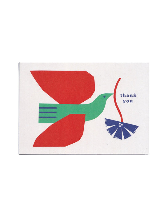 Thank You Bird Greetings Card, Cait McEniff