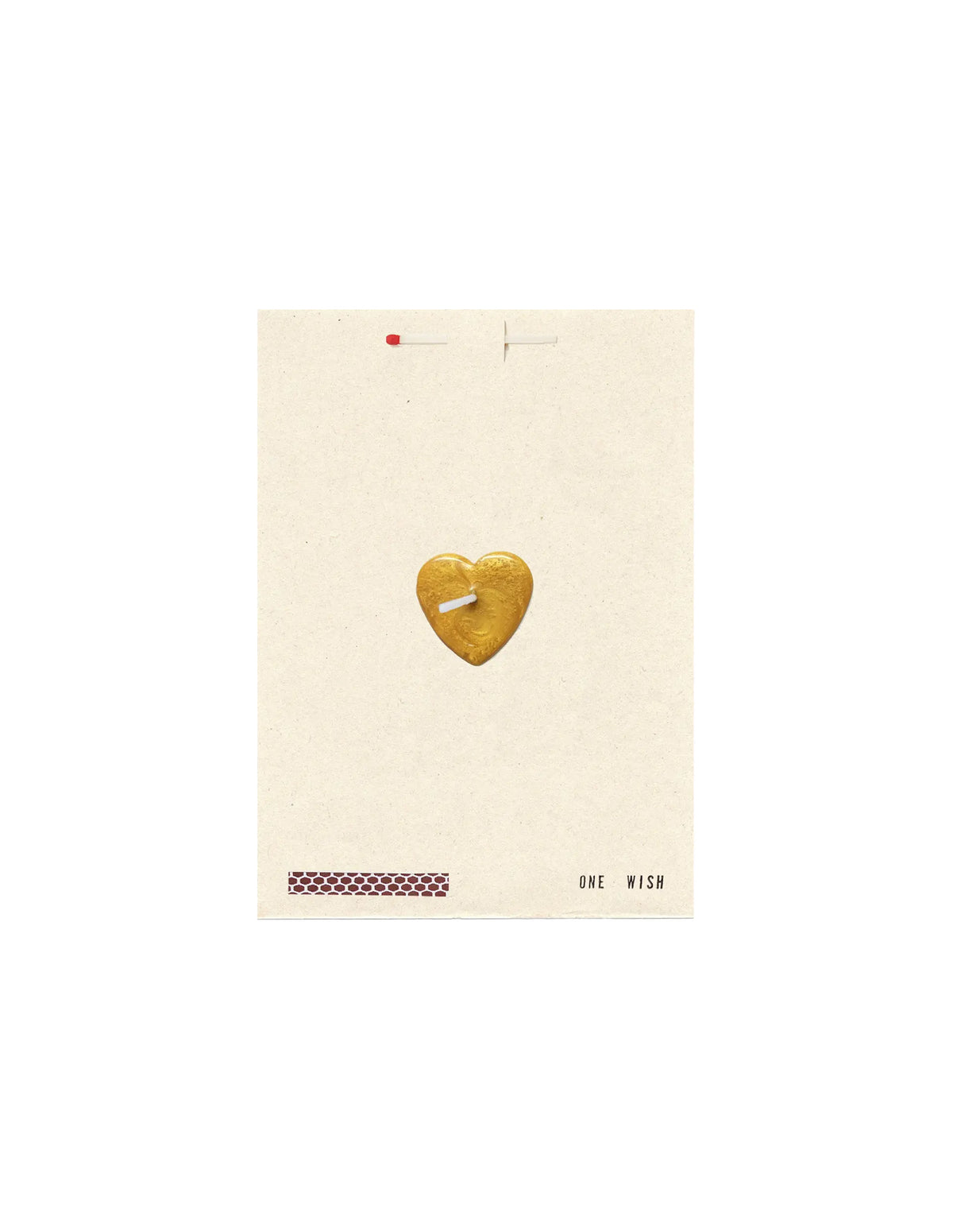 Gold Heart Greeting Card, Wish Cards