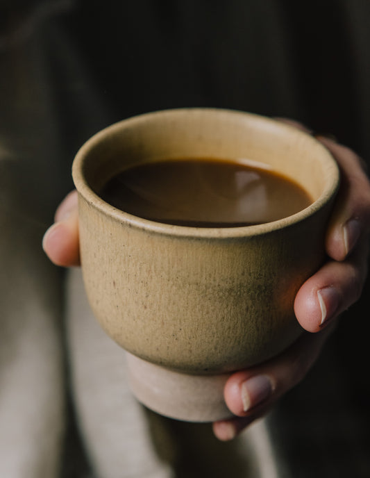 Brown Glazed Stoneware Cup, Madam Stoltz