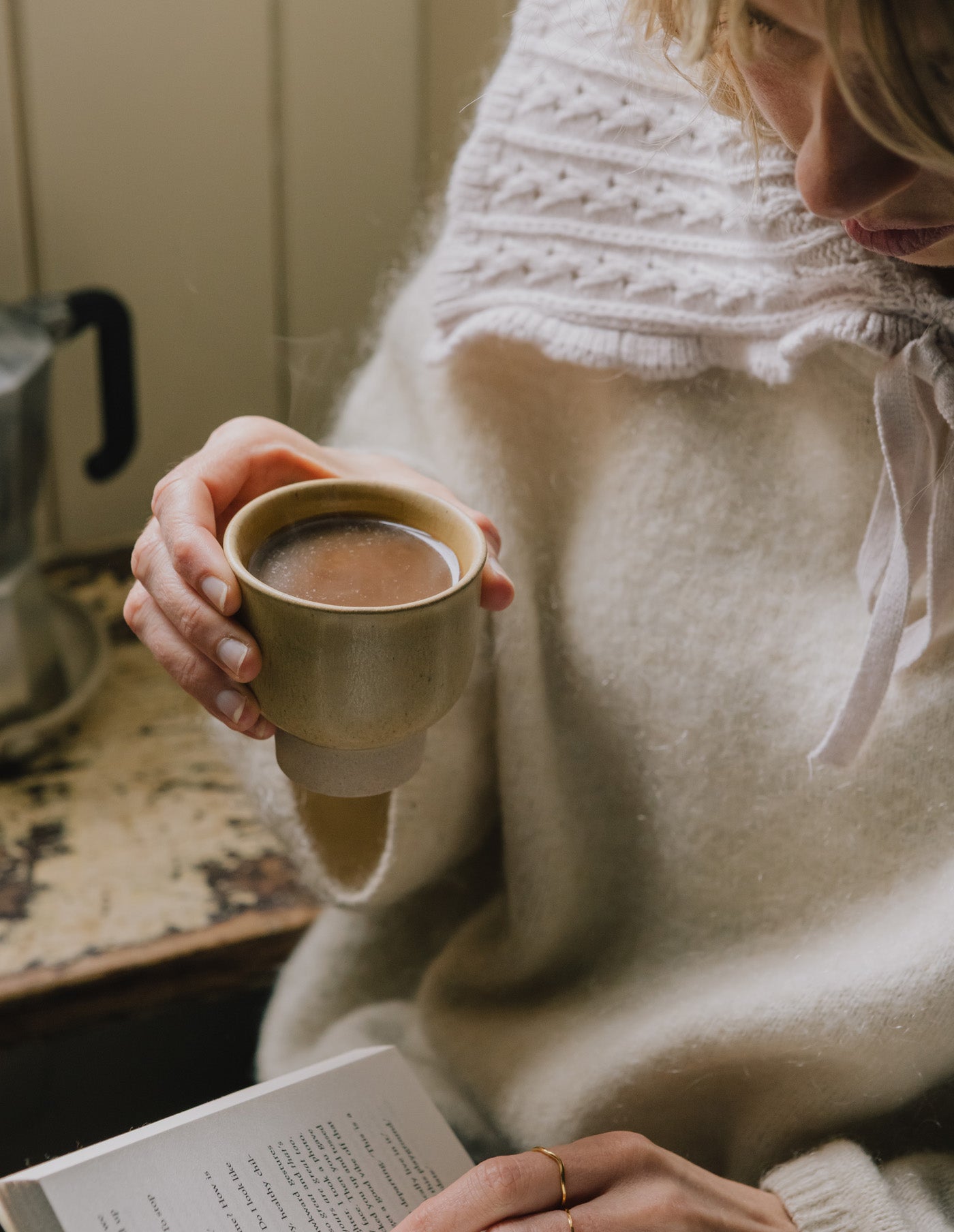 Brown Glazed Stoneware Cup, Madam Stoltz