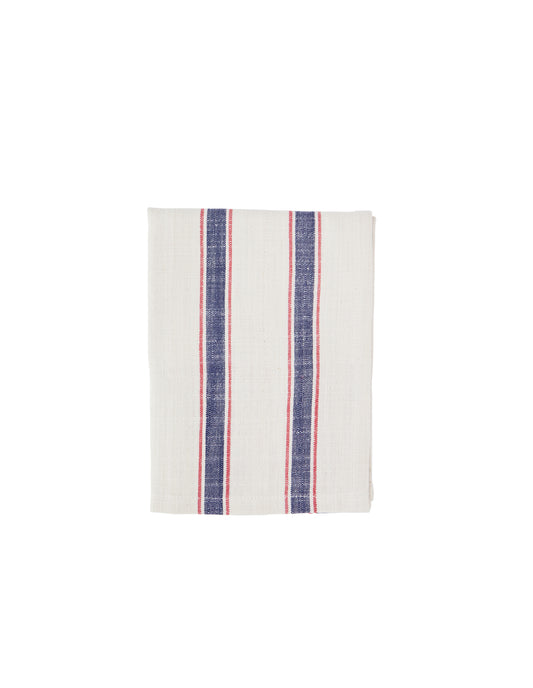 Navy Stripe Cotton Towel, Madam Stoltz