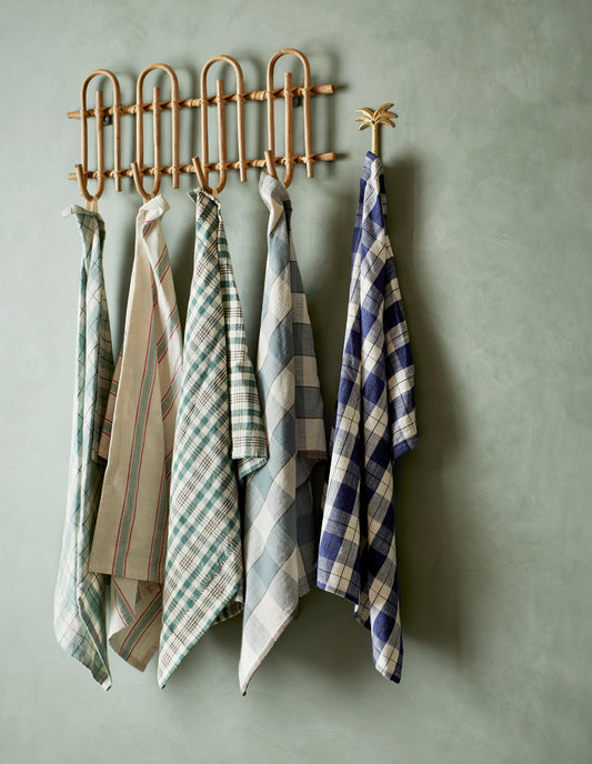 Blue Stripe Cotton Towel, Madam Stoltz