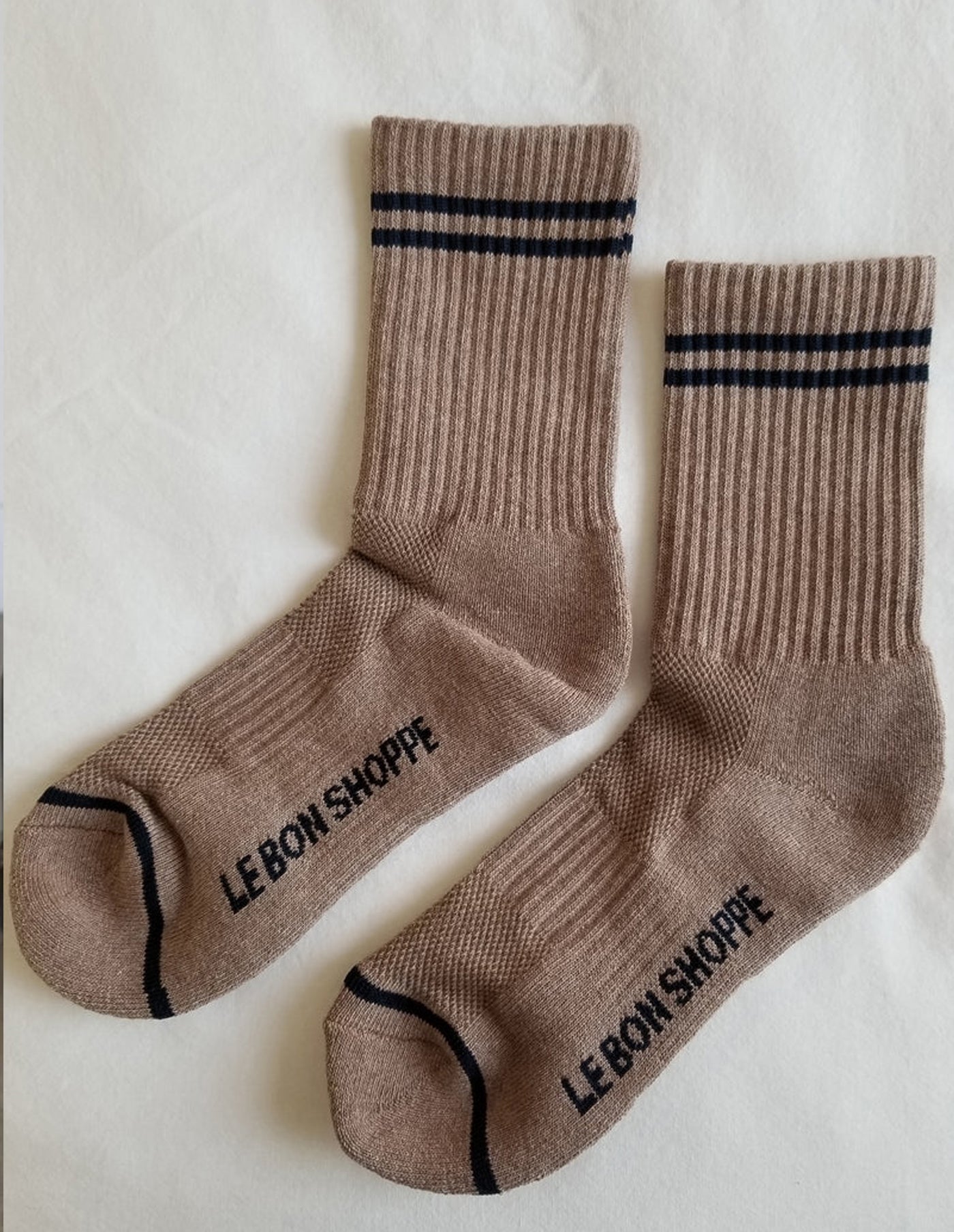 Cocoa Boyfriend Socks, Le Bon Shoppe