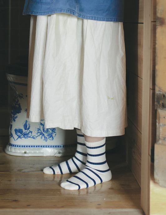 Sailor Stripe Boyfriend Socks, Le Bon Shoppe