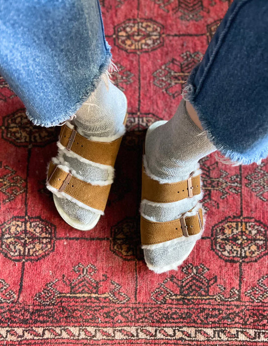 Heather Grey Cotton Cloud Socks, Le Bon Shoppe