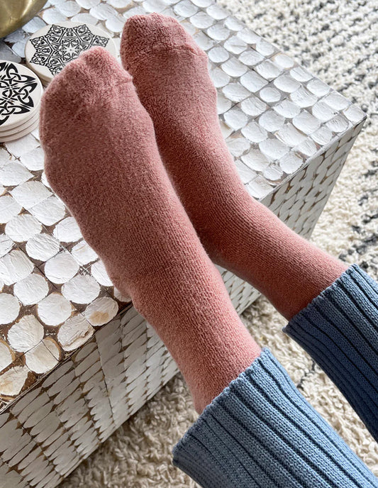 Mulberry Pink Cloud Socks, Le Bon Shoppe