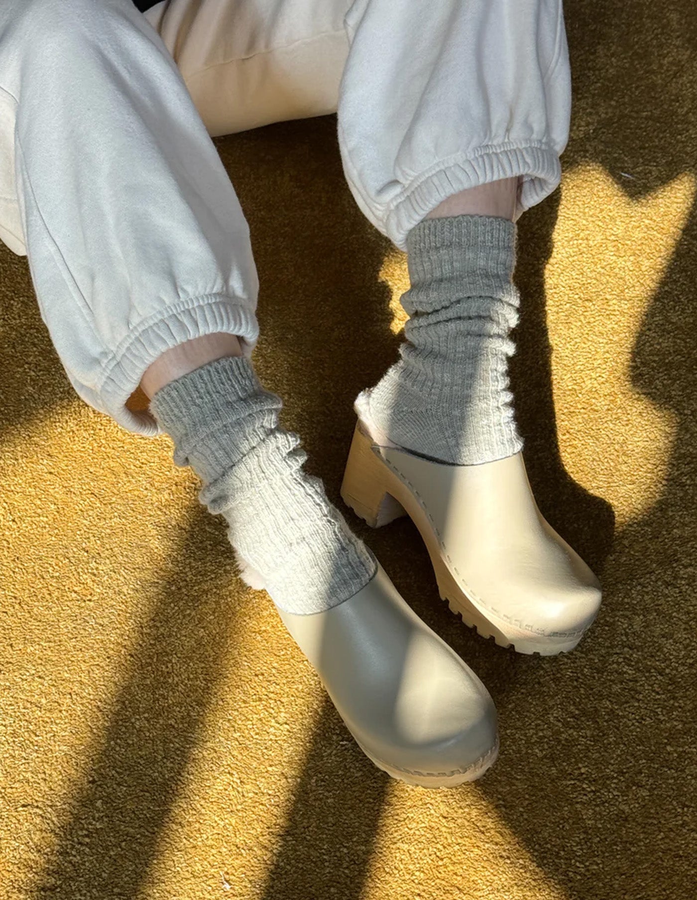 Smoked Sage Cottage Socks, Le Bon Shoppe