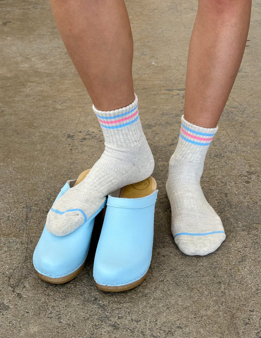 Bright Grey Girlfriend Socks, Le Bon Shoppe