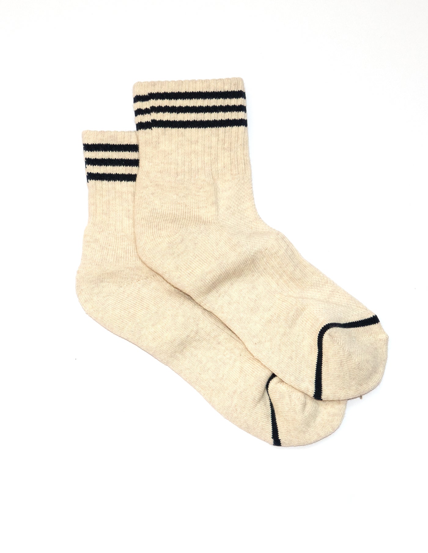 Oatmeal Cotton Girlfriend Socks, Le Bon Shoppe