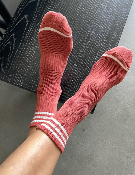 Terracotta Girlfriend Socks, Le Bon Shoppe