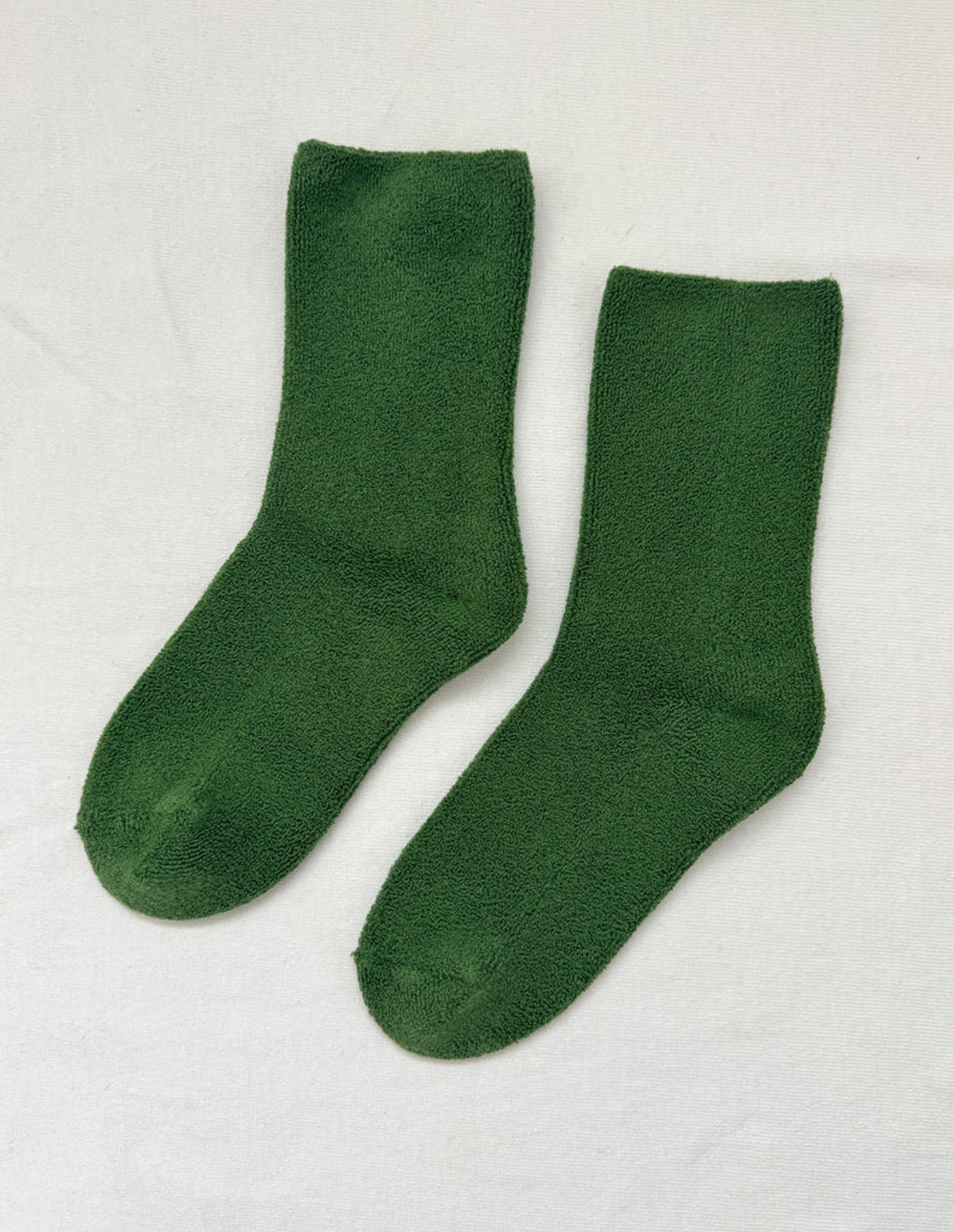 Kale Cotton Cloud Socks, Le Bon Shoppe