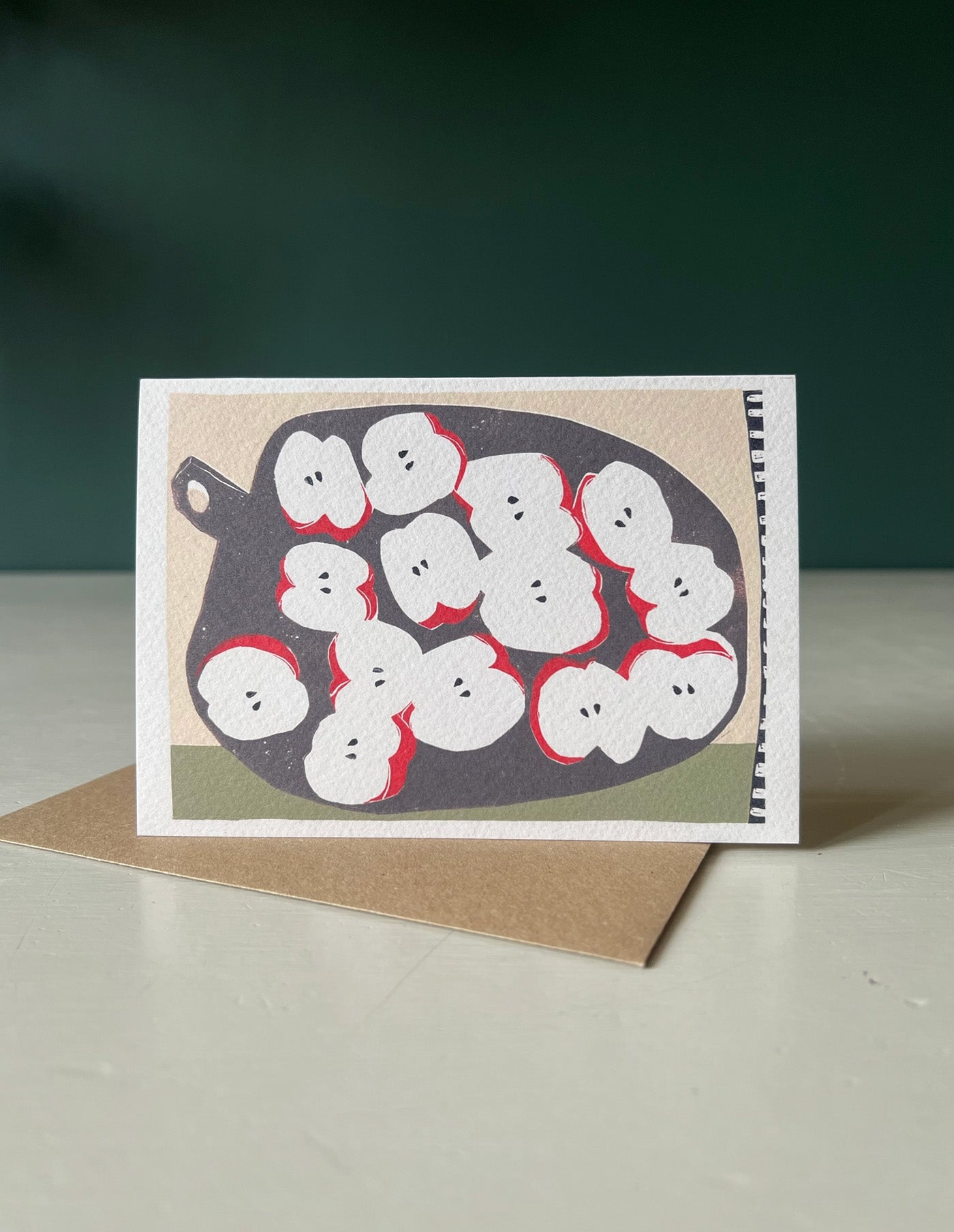 Apple Halves Greeting Card, Luiza Holub
