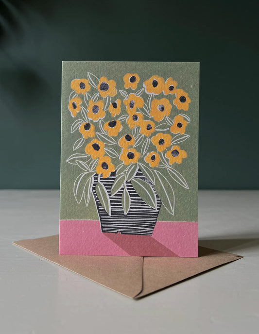 Black Eyed Susan Greeting Card, Luiza Holub