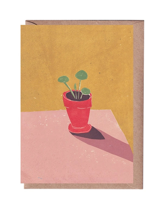 Baby Pilea Greeting Card, Luiza Holub