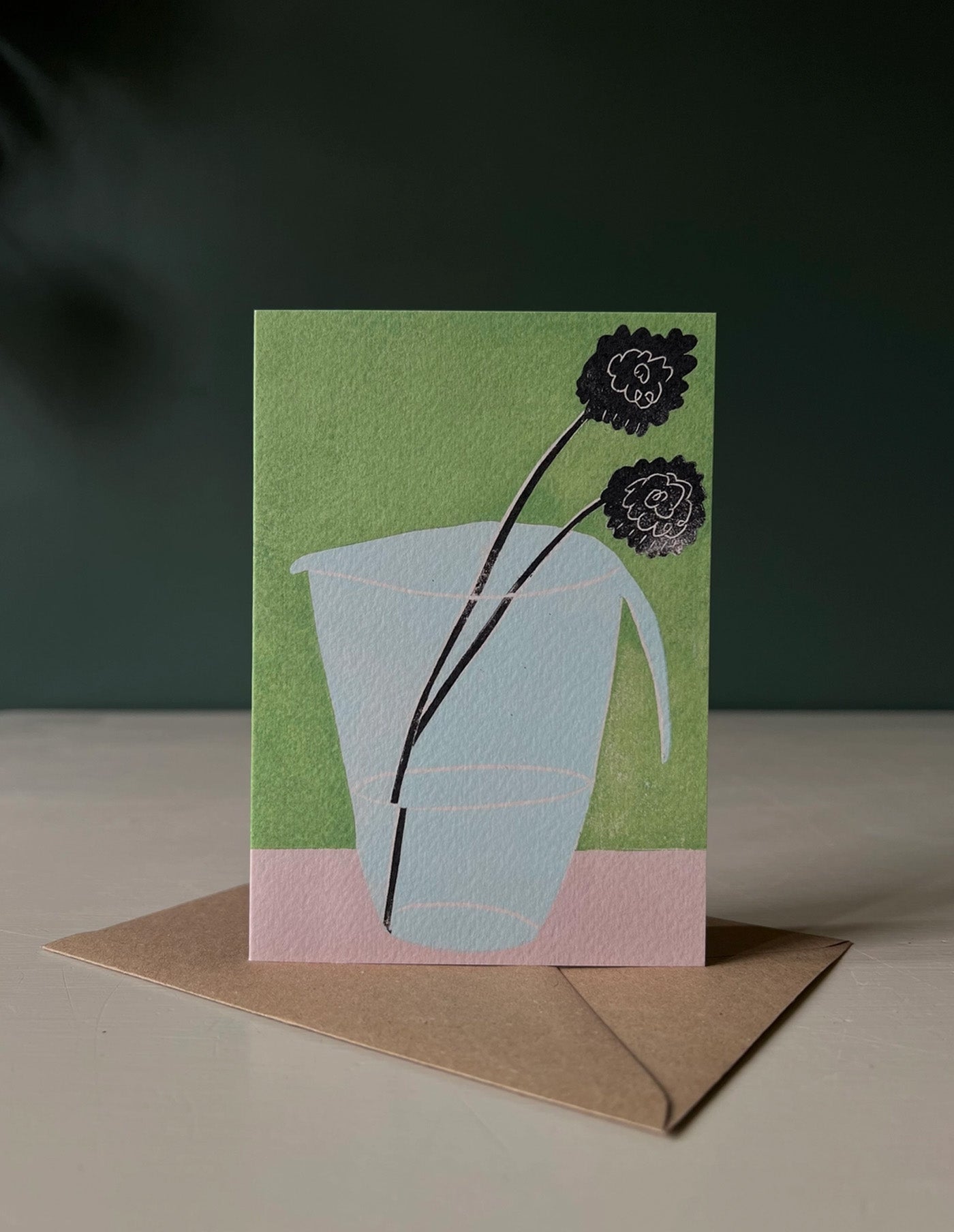 Glass Jug Greeting Card, Luiza Holub