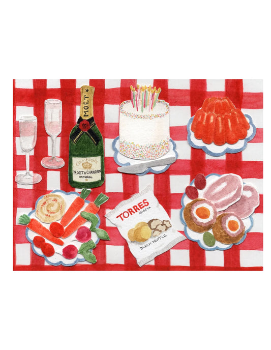 A Serious Spread Greeting Card, Mimi Dickson